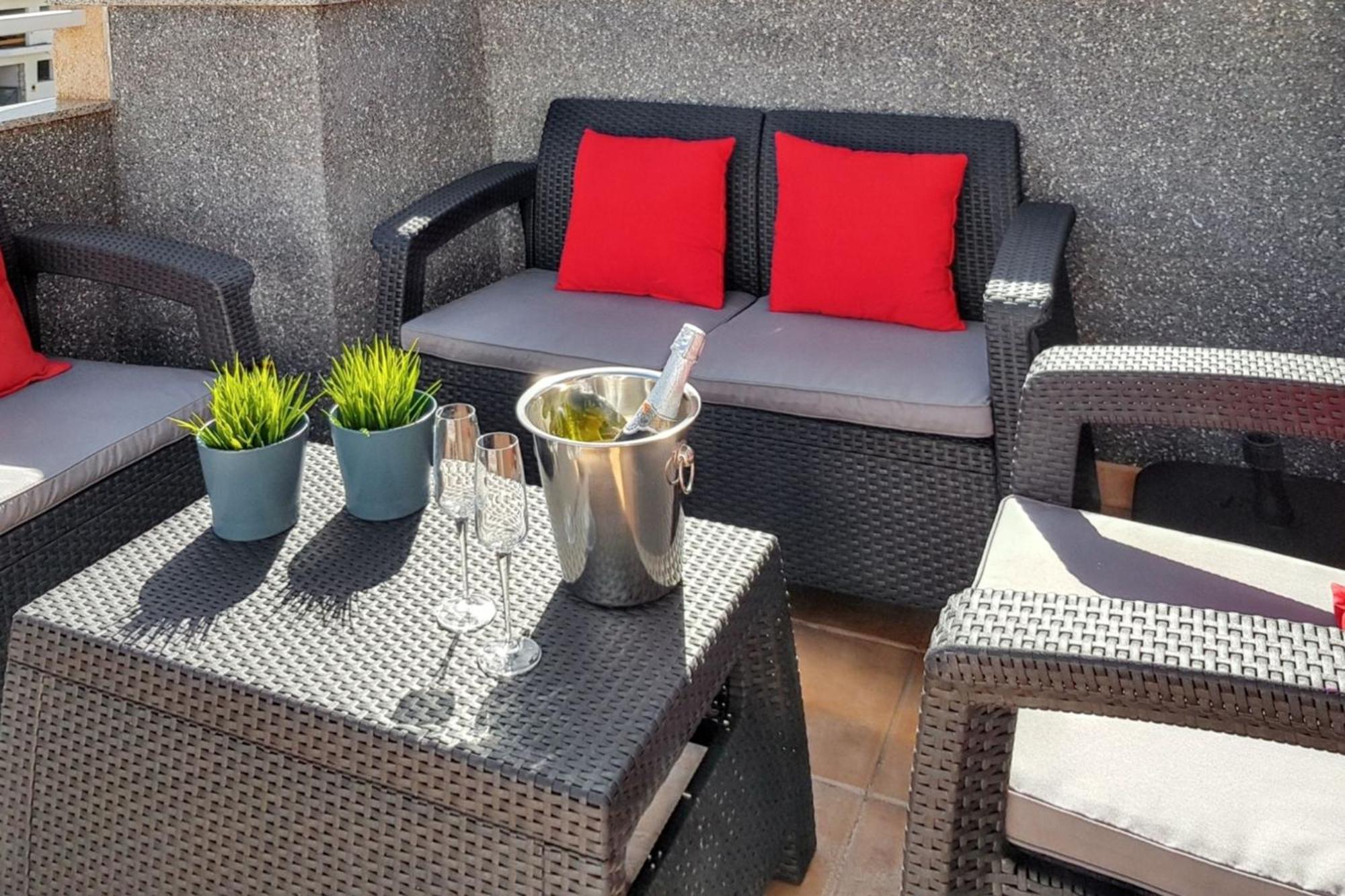 Bright Apartment In Puerto De Santiago 65 M² Terrace エクステリア 写真